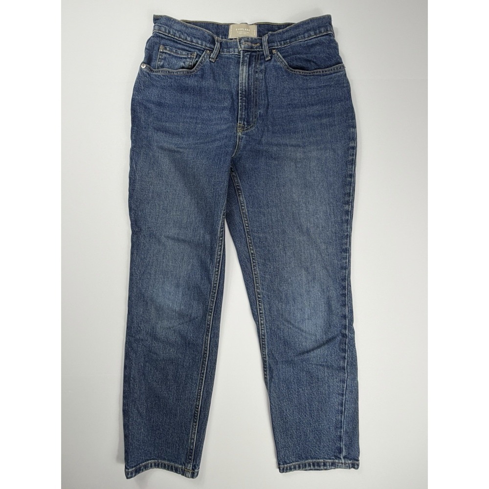 Everlane The Original Cheeky Jean Organic Cotton Blue High Rise Crop Womens 28